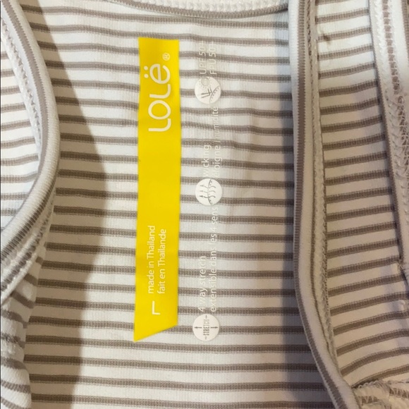 Lole striped tank top Women’s Large - Picture 3 of 5